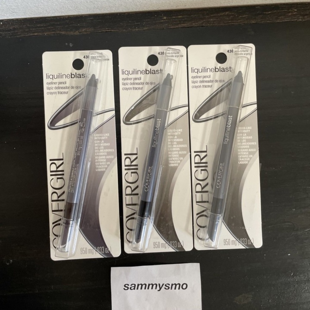 Covergirl Liquilineblast Eyeliner Pencil 430 Silver Spark x3